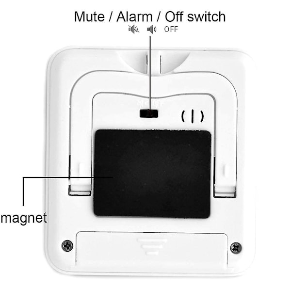 Kjøkken Timer Magnetisk Digital Timer Og Stoppklokke Kjøkken Alarm Timer Korttidsalarmklokke Med Lyd Og Lyssignal, Ideell Kjøkken Timer Timer C