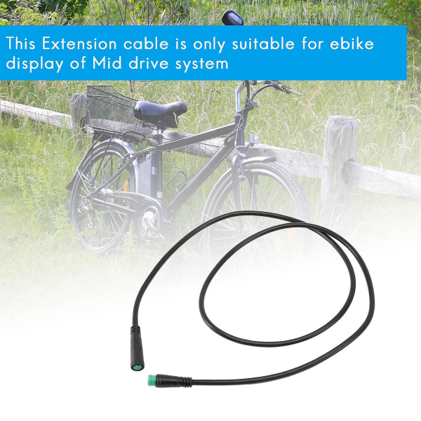 Ebike Display Kabel 5 Pin for BBS01/BBS02/ Mid Motor Elektrisk Sykkel Display Skjøteledning Kobling