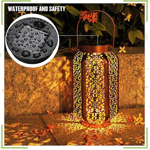 6 st Solar Lights Ersättningstopp 7 Solar Lantern Delar LED Solpanel Lykta Lock Lampor för Utomhus Hängande