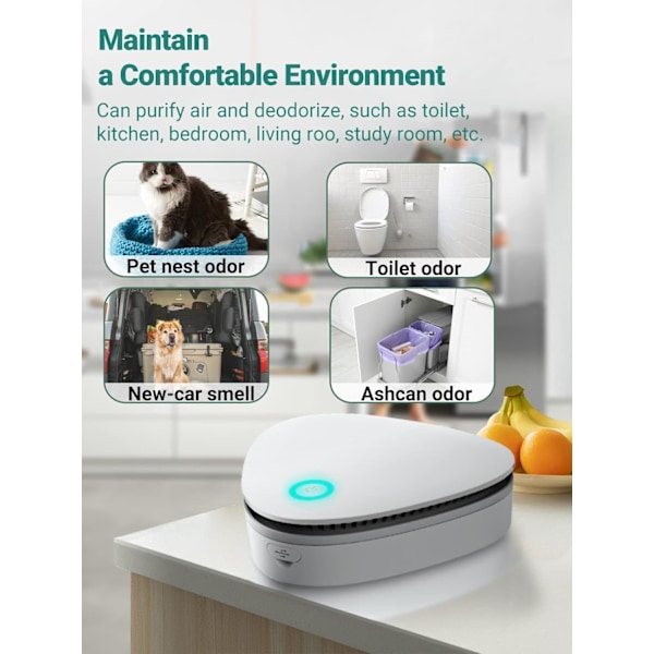 Kæledyrs lugtfjerner, Smart Kat Deodorizer, Auto On/Off