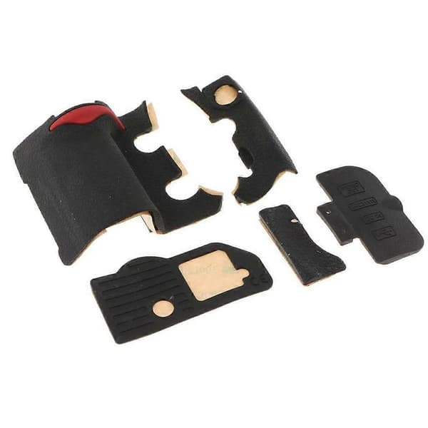 5 Delar Grepp USB Gummienhet+Tejp för D300S Främre Bakre Skydd