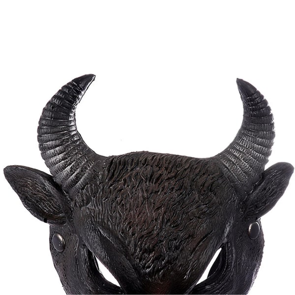 Tyr Masker Pu Sort Dyr Karneval Halloween Fest Maske Til Mænd Kvinder