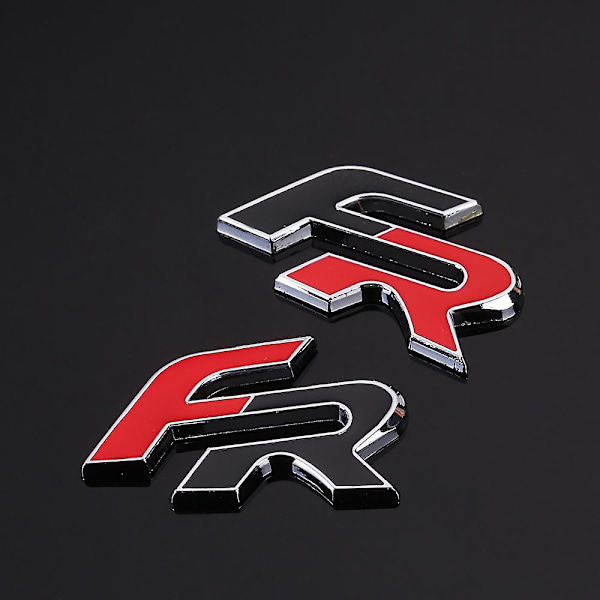 Metall 3D FR Bilstøtfanger Emblem Merke for Seat Leon FR+ Cupra Ibiza Altea Exeo Formel Racing Bil Tilbehør Bil Styling red