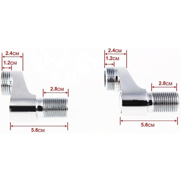 Badewannen-wasserhahn-adapter, Verstellbarer Schwenkarm, 3/4 Zoll, 1/2 Zoll, Klauenfu-duscharmatur, Badezimmer-zubehr, Massives Messing