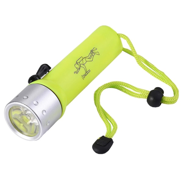 Led Vanntett Scuba Diver Dykker Lommelykt Undervanns Flash Light Torch