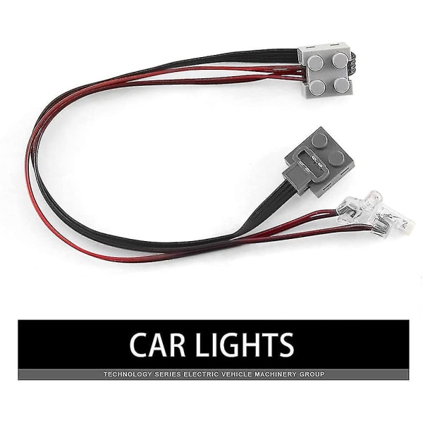 5 kpl Technic Power Function 8870 LED-valoliitäntäkaapeli ajoneuvon lohkon virtaryhmälle