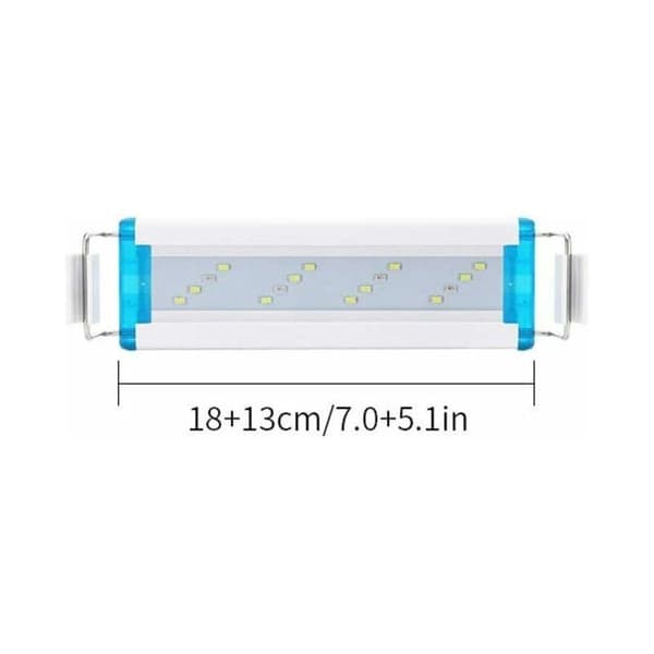 LED Akvariebelysning, LED Akvarielampe, 18-58cm Meget Tynd LED Akvarielampe til Belysning