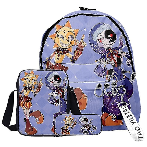 Five Night At Freddy  Ryggsäck Lunch Pack Pennfodral 3pcs Set  Student Fnaf  Skolväska Väska Barn Ryggsäckar Pennfodral Present Hög Kvalitet 1