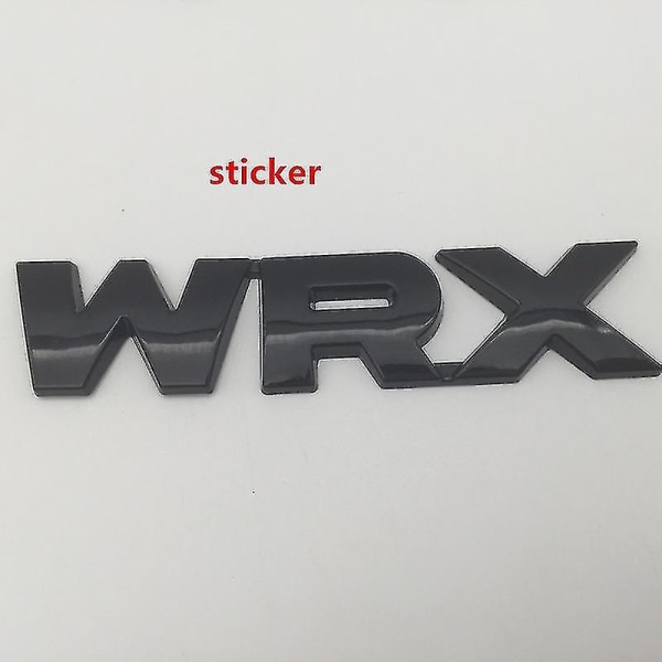 1 stk 3D metall WRX bil foran grill emblem side fender bakre bagasjerom klistremerke grill merke styling auto tilbehør silver sticker