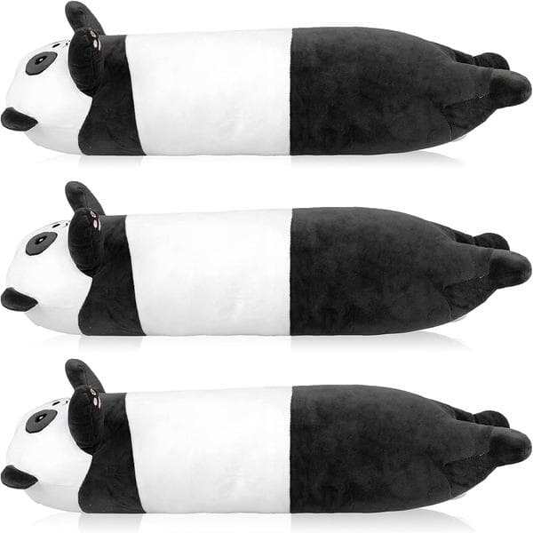 Superblød Plys Panda Kat Pude til Sidesovere 70cm
