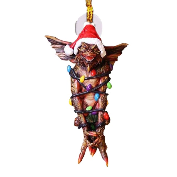 5 st Gremlins Gizmo Ljusslinga Tomteluva Hängande Julfigur Ornament Dekor