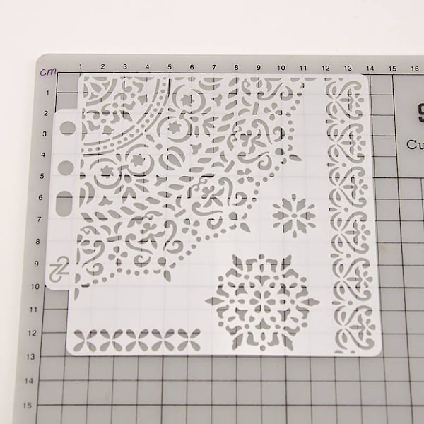 Sabluunat Malli Seinämaalaus Scrapbooking Kohokuviointi Leimaus Albumi Käsityökortti