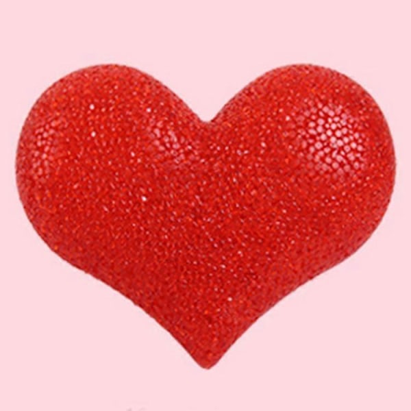8cm Rødt Hjerte Innendørs Dekorativ LED Nattlampe Romantisk 3D Kjærlighetshjerte Valentinsdag Bryllupsfest Dekorasjon