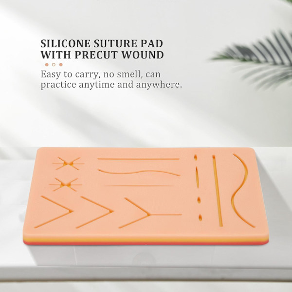 Uusi ihon ommelharjoituspaketti Suture Training Kit Suture Pad Trauma-tarvikkeet harjoitteluun ja