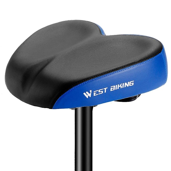 WEST BIKING Ergonomisk Cykelsadel Udskiftning Blød Bredere Tykkere Landevejscykel Pude Lang Distance