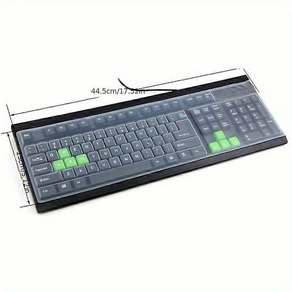 1 st Silikon Tangentbordsskydd, Passar för PC-Datortangentbord