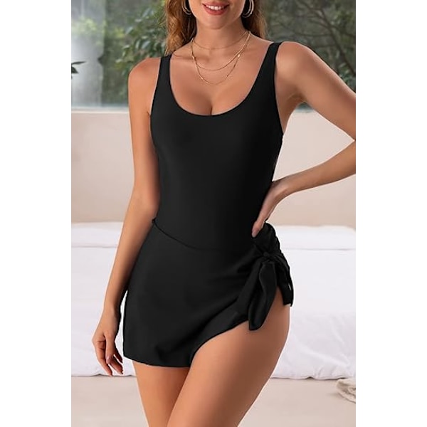 One Piece Swimdress Badedragter til Kvinder Mavekontrol Swim Dresses Nederdel Badedragt XL