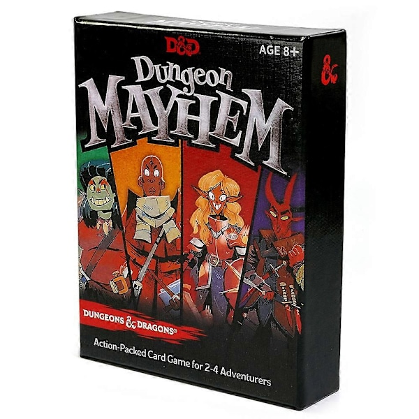 Dungeon Mayhem Dungeons & Dragons Kortspel 2-4 Spelare 120 Kort Brädspel Partyspel för Vänner och Familj