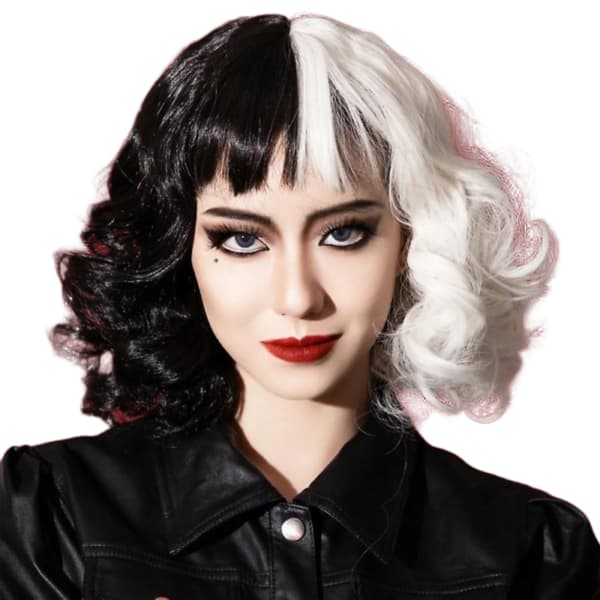 Cruella De Vil Cosplay-Parukk