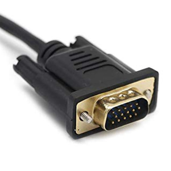 2x Vga til Rj45-adapter Nettverkskabel til Vga-nettverkskabelkontakt Skjerm til nettverkskabeltilkobling black