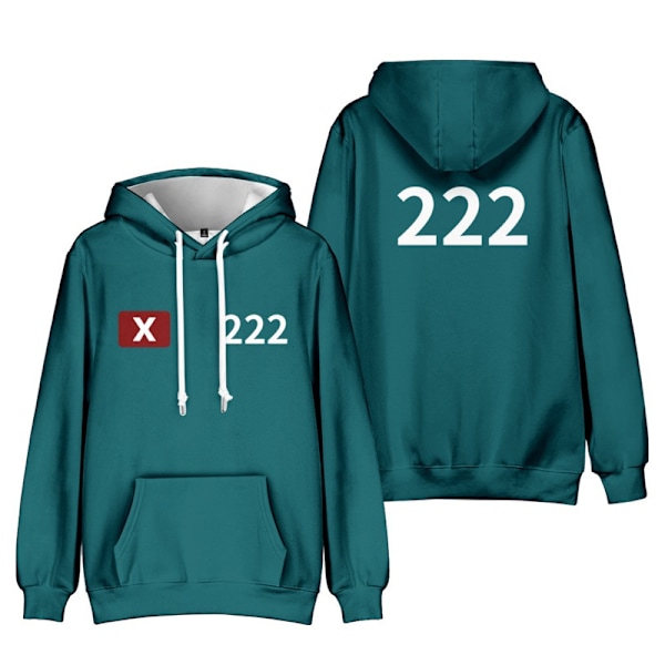Squid Game 2 Koreansk Tittel Logo Genser No.222 No.222 6XL