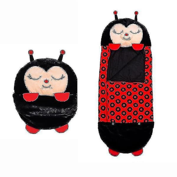 Sovsäck Barn Lazy Varm Sovsäck Pyjamas Barn Kudde_y Black red 160x60cm