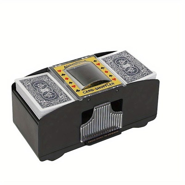 Nya modeller Automatisk Kortskämmare, Pokerkortskämmare, Pokerkortspeltillbehör, Jul, Halloween, Thanksgiving Day Present Automatic Card Shuffler 6pairs