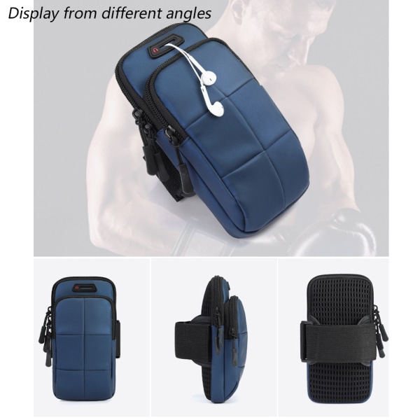 Löpmobil telefon armväska Universal fitness för blue
