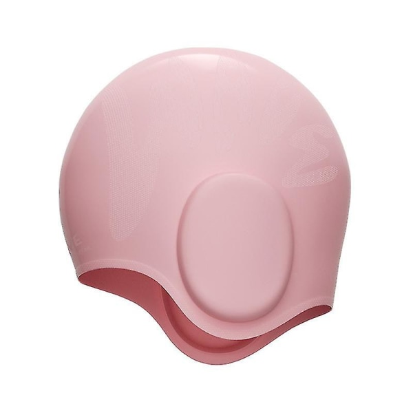 Unisex badehette for barn 3d ørebeskyttelse for barn, gutter og jenter 2 Pink