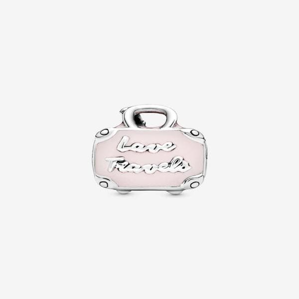 Pandora - Rosa Reiseveske Charm - Sterlingsølv