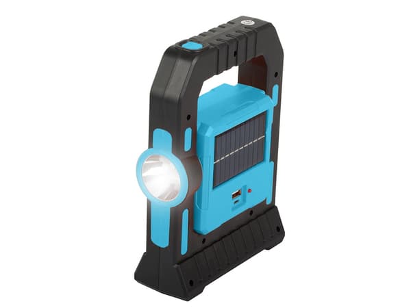 Tourist LED Lantern Solar Lamp Camping Rechargeable Battery Camping Lamp Blå blue