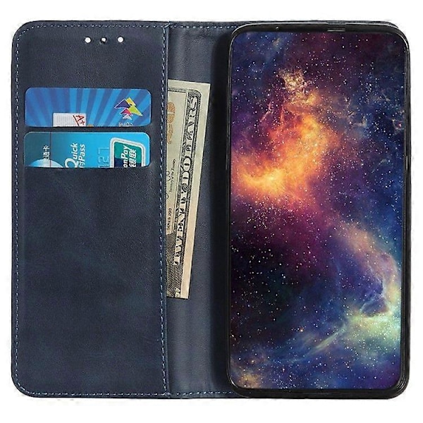 För Honor 400 Fodral Delad Läder Flip Plånbok Telefonfodral Blue