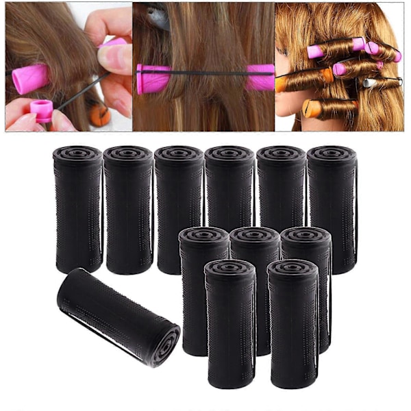 Kolde Permanentruller til Hår Varmefrit Ruller Styling Frisørværktøj 12Pcs 3.0m