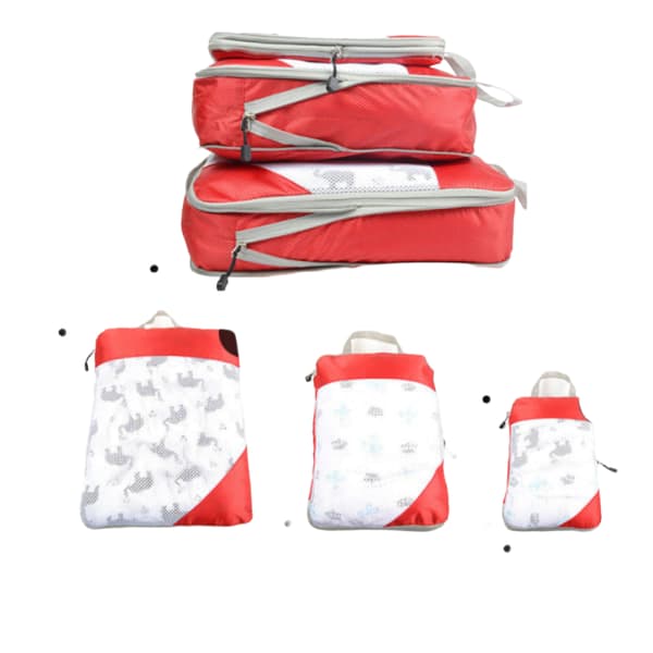 Resväska Organizer Set - Packkuber / 3-pack Grå