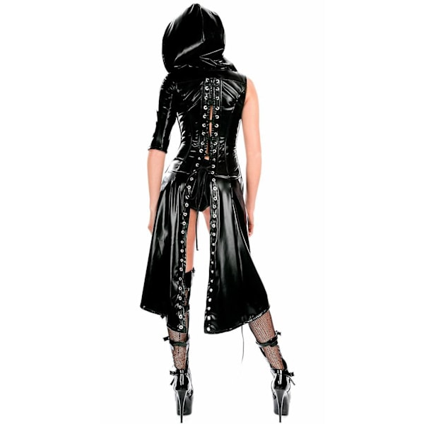 Kvinner Kvinner Kvinner Femti Nyanser Voksne Voksnes Punk-Snøreskjortejakke Smoking Halloween Ensfarget Trosse Catsuit / Damer / Spandex / Kunstlær