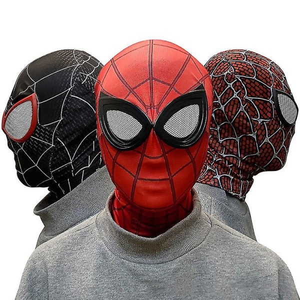 Halloween Spider-man-huvudbonad Cosplaymask för barn/vuxna Amazing Red Spider Man Children