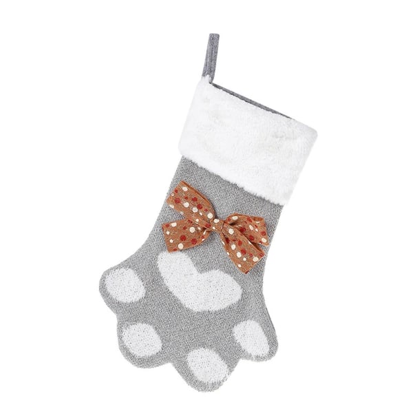 Julegaver på udsalg og udsalg Nye hundeklo strikkede sokker Juletræsvedhæng Julepynt til pynt Julestrømper Gi