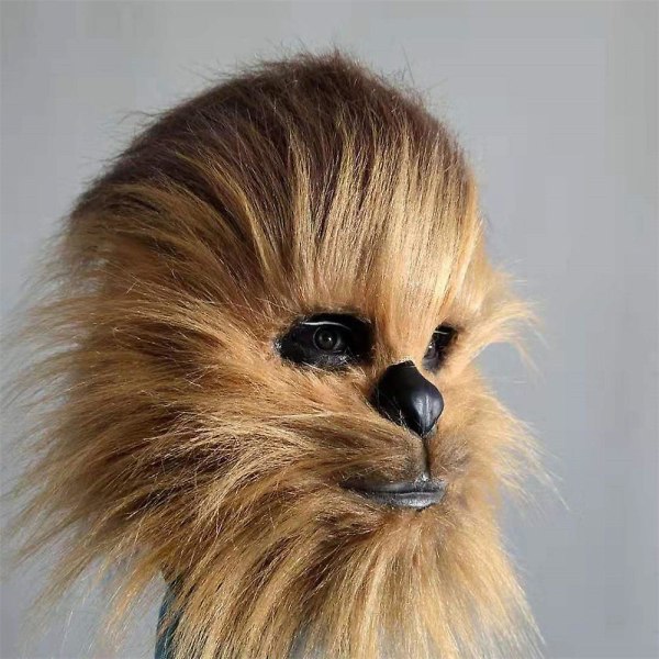 Halloween Party Prop Cosplay Star Wars Chewbacca Full Head Mask Chewie Masquerade Mask Rekvisitter Gaver