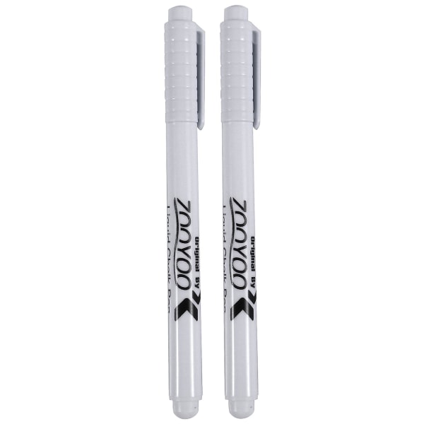 2PC Liquid Chalk Pen Marker för glasfönster svarta tavlan Svart tavla vit