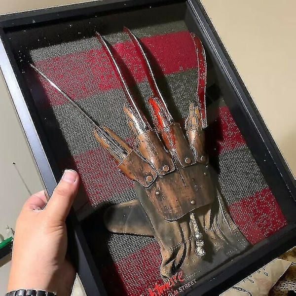 Freddy Krueger A Nightmare On Elm Street Handske og trøje Display Festrekvisitter Til