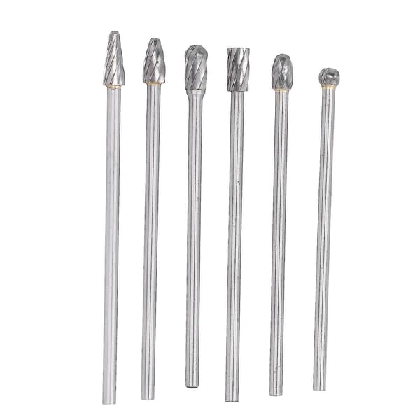 6 stk. 85hra Cylinderhoved Porting Kit Wolframkarbid Fræser Sæt Die Grinder Bits