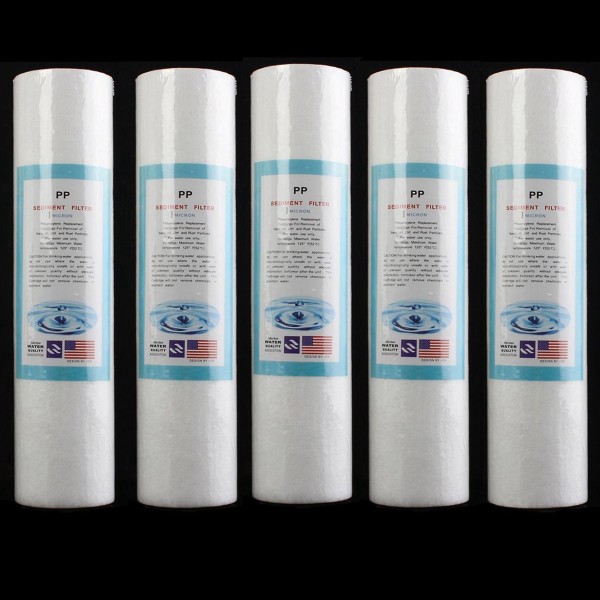10 st ersättningsfilter för vattensediment (5 mikrometer) 2,5 tum x 10 tum patroner