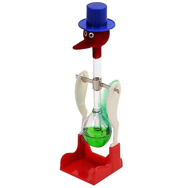 Kreativt non-stop flytande dricksglas Lucky Bird Duck Bobbing Magic Prank Toy Green