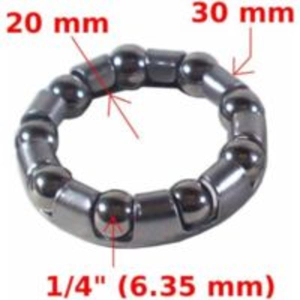 2x Stål Cykel Kuglelejer 19 mm 29 mm 9 Kugler 6,35 mm Universal DIY Cykel Kranksæt