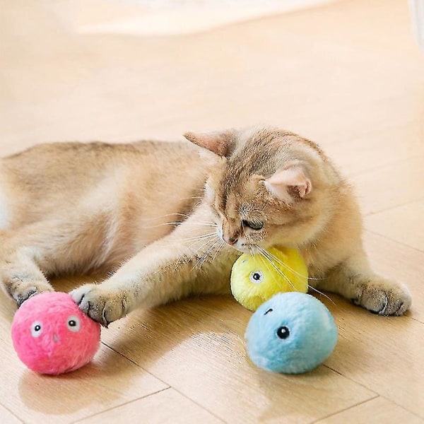 Smart Cat Lelut Ball Interaktiivinen Sähköpallo Pehmo Gravity Call Lelu Kissanpentu Kosketus Kuuluva Squeak Toy Ball Kissatarvikkeet Lemmikkilelut Frog Sound1522