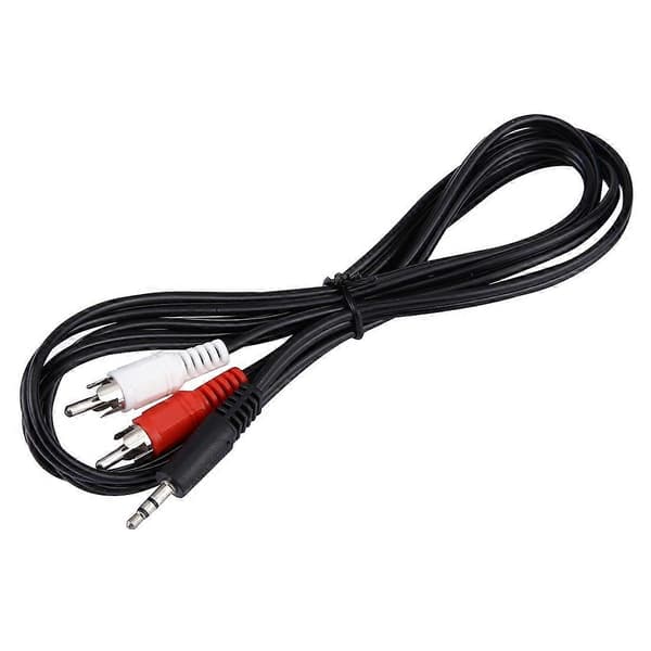 RCA-kabel, god kvalitet, 3,5 mm stereojack til RCA hann-lydkabel, lengde: 1,5 m Not Specified