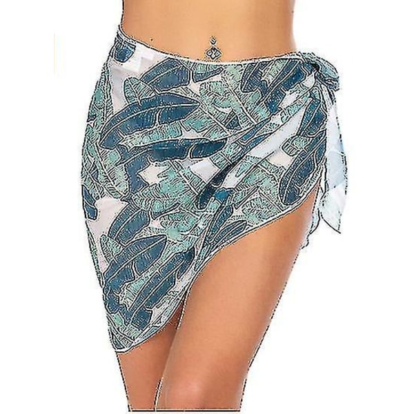 Beach Wrap Sarong cover för kvinnor Andas snabbtorkande Sarong-kjol A