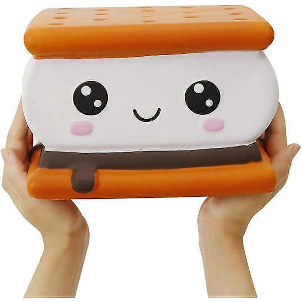 7,9 Tums Squishies Jumbo Smore Kawaii Mjuk Långsamt Stigande Jätte Mat Squishies Stressavlastande Leksaker