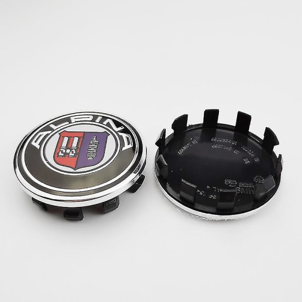 4 st 56mm Svart Röd Bil Hjulcentrumkåpa Logo Navkapslar Märke Emblem Tillbehör För Mini Cooper S Works Jcw Bil Styling, svart