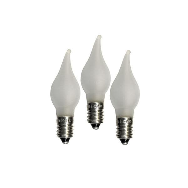 Jul-Advent-Lysestake-Lamper. LED E10 3V 0.06W FROST